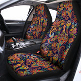 Colorful Indian Paisley Pattern Print Universal Fit Car Seat Covers 102422