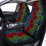 Colorful Japanese Flower Pattern Print Universal Fit Car Seat Covers 102422