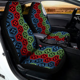 Colorful Japanese Flower Pattern Print Universal Fit Car Seat Covers 102422