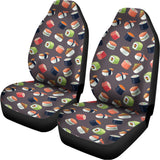 Colorful Japanese Sushi Pattern Print Universal Fit Car Seat Covers 102422