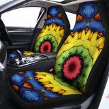 Colorful Kaleidoscope Print Universal Fit Car Seat Covers 102422