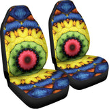 Colorful Kaleidoscope Print Universal Fit Car Seat Covers 102422