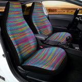 Colorful Knitted Pattern Print Universal Fit Car Seat Covers 102422