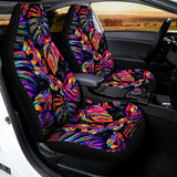 Colorful Leaf Tropical Pattern Print Universal Fit Car Seat Covers 102422