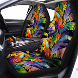 Colorful Leaves Tropical Pattern Print Universal Fit Car Seat Covers 102422
