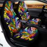 Colorful Leaves Tropical Pattern Print Universal Fit Car Seat Covers 102422
