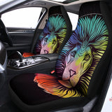 Colorful Leo Sign Print Universal Fit Car Seat Covers 102422