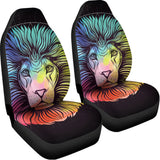 Colorful Leo Sign Print Universal Fit Car Seat Covers 102422