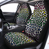 Colorful Leopard Print Universal Fit Car Seat Covers 102422