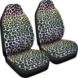 Colorful Leopard Print Universal Fit Car Seat Covers 102422