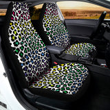 Colorful Leopard Print Universal Fit Car Seat Covers 102422