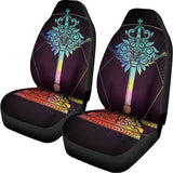 Colorful Libra Sign Print Universal Fit Car Seat Covers 102422