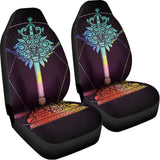 Colorful Libra Sign Print Universal Fit Car Seat Covers 102422