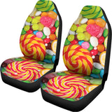 Colorful Lollipop And Candy Print Universal Fit Car Seat Covers 102422