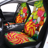 Colorful Lollipop And Candy Print Universal Fit Car Seat Covers 102422