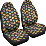 Colorful Macaron Pattern Print Universal Fit Car Seat Covers 102422