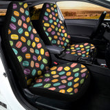 Colorful Macaron Pattern Print Universal Fit Car Seat Covers 102422