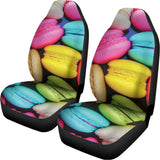 Colorful Macarons Print Universal Fit Car Seat Covers 102422