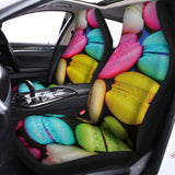 Colorful Macarons Print Universal Fit Car Seat Covers 102422