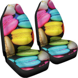 Colorful Macarons Print Universal Fit Car Seat Covers 102422