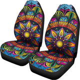 Colorful Mandala Print Universal Fit Car Seat Covers 102422