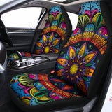 Colorful Mandala Print Universal Fit Car Seat Covers 102422