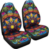 Colorful Mandala Print Universal Fit Car Seat Covers 102422