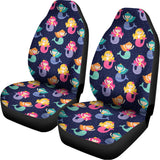 Colorful Mermaid Pattern Print Universal Fit Car Seat Covers 102422