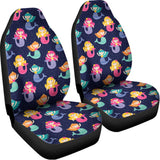 Colorful Mermaid Pattern Print Universal Fit Car Seat Covers 102422