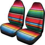 Colorful Mexican Blanket Pattern Print Universal Fit Car Seat Covers 102422