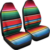 Colorful Mexican Blanket Pattern Print Universal Fit Car Seat Covers 102422