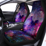 Colorful Nebula Galaxy Space Print Universal Fit Car Seat Covers 102422