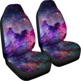 Colorful Nebula Galaxy Space Print Universal Fit Car Seat Covers 102422