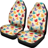 Colorful Origami Crane Pattern Print Universal Fit Car Seat Covers 102422