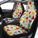Colorful Origami Crane Pattern Print Universal Fit Car Seat Covers 102422