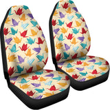 Colorful Origami Crane Pattern Print Universal Fit Car Seat Covers 102422