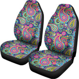 Colorful Paisley Pattern Print Universal Fit Car Seat Covers 102422