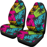 Colorful Palm Tree Pattern Print Universal Fit Car Seat Covers 102422