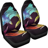 Colorful Pisces Sign Print Universal Fit Car Seat Covers 102422
