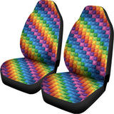 Colorful Plastic Building Blocks Print Universal Fit Car Seat Covers 102422