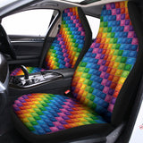 Colorful Plastic Building Blocks Print Universal Fit Car Seat Covers 102422