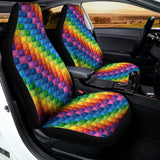 Colorful Plastic Building Blocks Print Universal Fit Car Seat Covers 102422