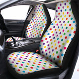 Colorful Polka Dot Pattern Print Universal Fit Car Seat Covers 102422
