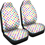 Colorful Polka Dot Pattern Print Universal Fit Car Seat Covers 102422