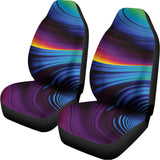Colorful Psychedelic Print Universal Fit Car Seat Covers 102422