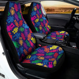 Colorful Robot Pattern Print Universal Fit Car Seat Covers 102422