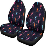 Colorful Seahorse Pattern Print Universal Fit Car Seat Covers 102422