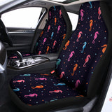 Colorful Seahorse Pattern Print Universal Fit Car Seat Covers 102422