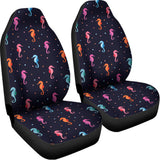 Colorful Seahorse Pattern Print Universal Fit Car Seat Covers 102422