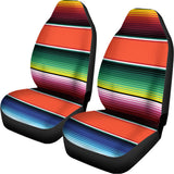 Colorful Serape Blanket Pattern Print Universal Fit Car Seat Covers 102422